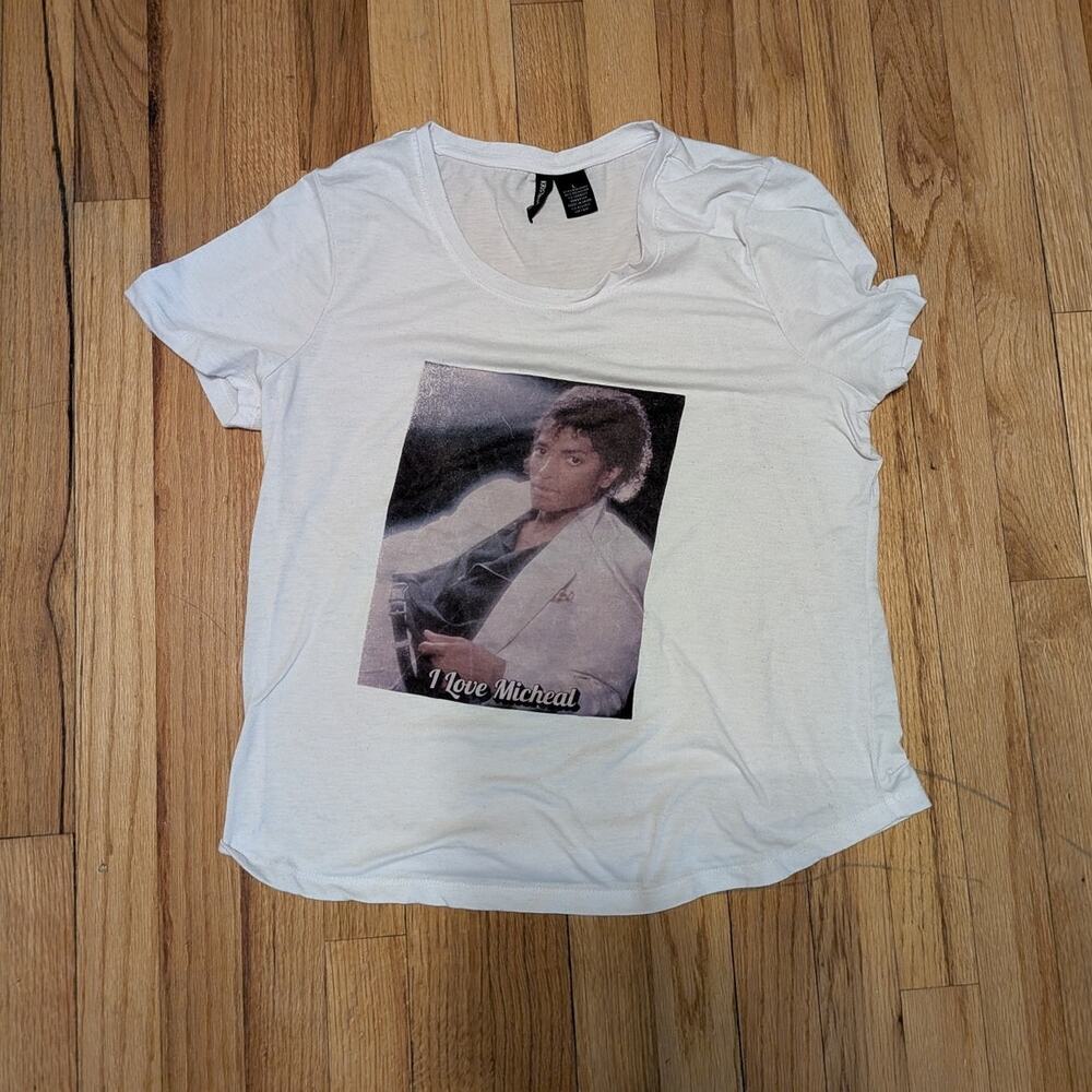 Kristin Nicole White Michael Jackson "I Love Michael" T Shirt